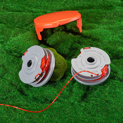 2 PCS Strimmer Spool Line and one Cap Compatible with Flymo FLY021 Grass Cutter Trimmer Wire FIND-TAC0027-31-1