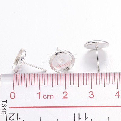 Brass Stud Earring Settings LS-IFIN-Q006-S-1