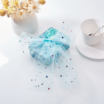 Star Sequin Deco Mesh Ribbons OCOR-P010-F07-1