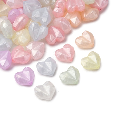 Luminous Transparent Acrylic Beads LACR-S001-14B-1