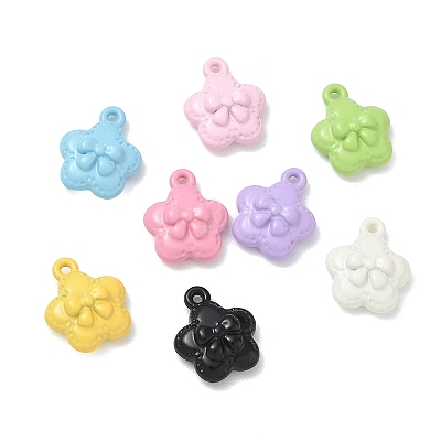 Spray Painted Alloy Charms AL-CBA5B8E-18-1