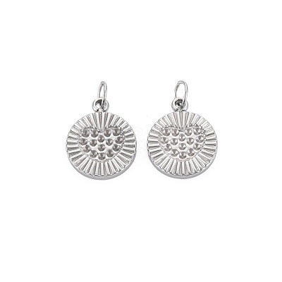 Tarnish Resistant 304 Stainless Steel Pendant Rhinestone Settings STAS-N097-163P-1
