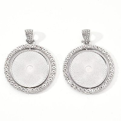 Alloy Pendant Cabochon Settings LS-PALLOY-S107-005P-RS-1