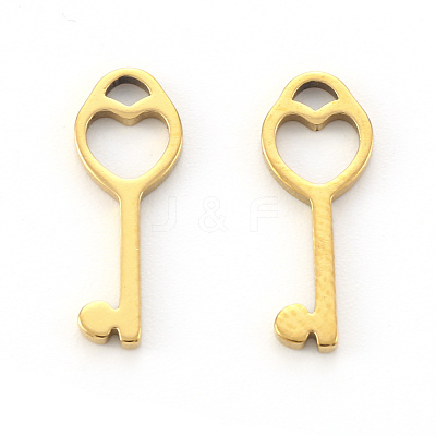 PVD Vacuum Plating 304 Stainless Steel Charms X-STAS-N092-33G-1