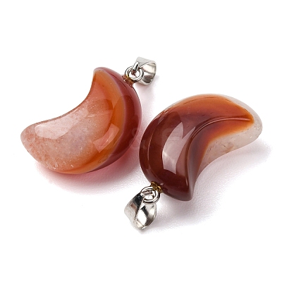 Natural Agate Pendants G-F820-02L-18-1