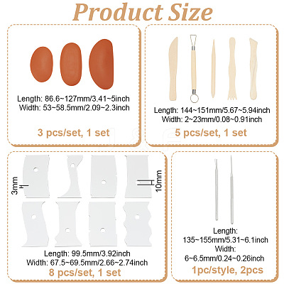 Clay Tools Kits DIY-FG0005-67A-1