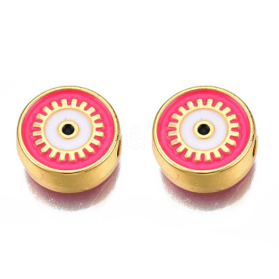 Rack Plating Alloy Enamel Pendants PALLOY-N172-067G-1