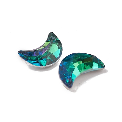 Electroplate Transparent Glass Pendants GLAA-A008-10B-1