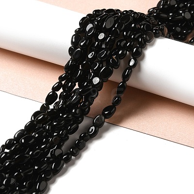 Natural Obsidian Beads Strands G-I351-A08-1