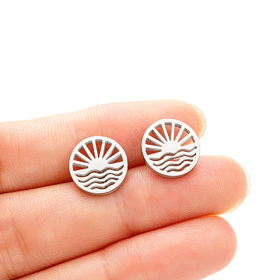 Valentine's Day 304 Stainless Steel Stud Earrings WGDCE41-06-1
