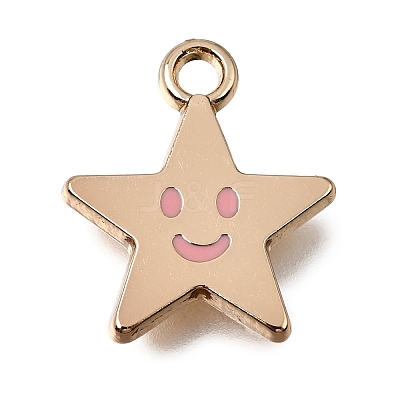 Alloy with Enamel Charms AL-CBA2F44-03G-03-1