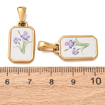 304 Stainless Steel Pendants STAS-D267-02B-G-1