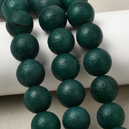 Natural Agate Beads Strands G-P614-12mm-01-1