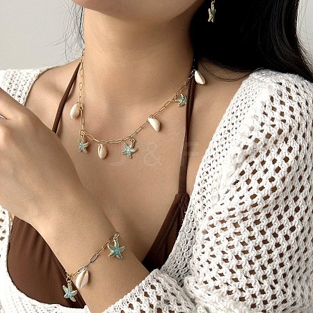 Alloy & Shell Jewelry Sets FS-WG7EFFF-01-1