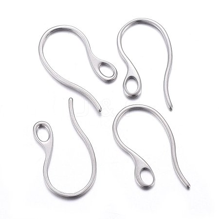 Tarnish Resistant 304 Stainless Steel Earring Hooks X-STAS-O110-19P-1