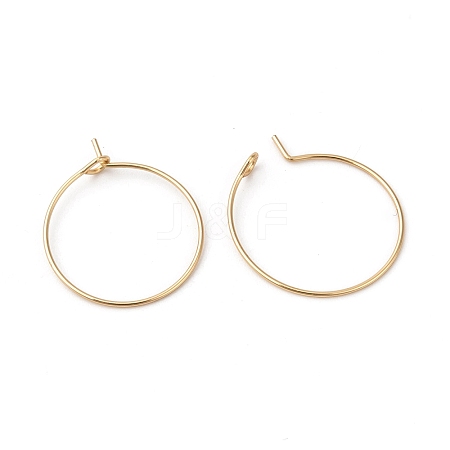 316L Surgical Stainless Steel Hoop Earring Findings STAS-G229-07G-02A-1