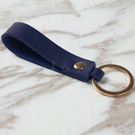 PU Leather Keychain with Iron Belt Loop Clip for Keys PW23021326661-1