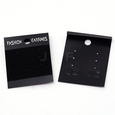 Plastic Earring Display Card CDIS-WH0015-04-1