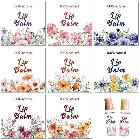 10 Sheets Paper Lip Balm Adhesive Label Stickers STIC-WH0026-010-1