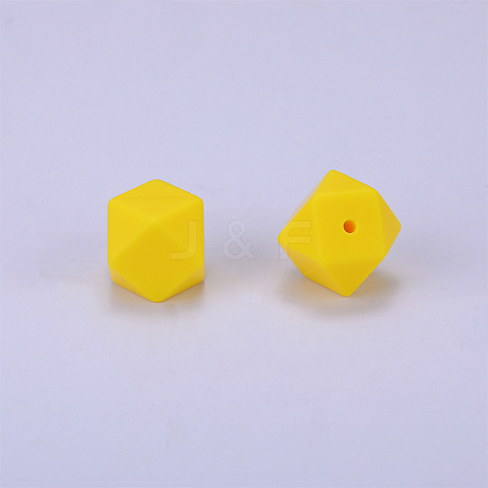 Hexagonal Silicone Beads SI-JX0020A-17-1