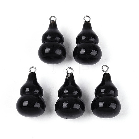 Natural Obsidian Pendants G-T144-73B-1