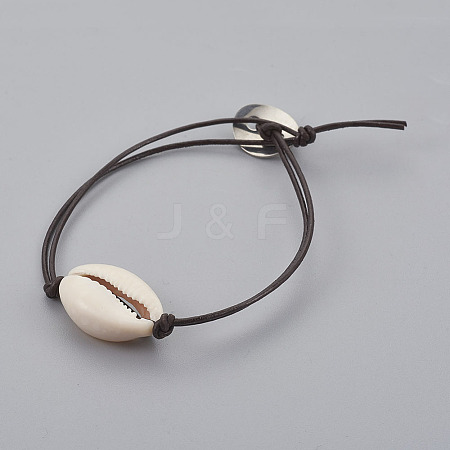Cowhide Leather Cord Bracelets BJEW-JB04076-1