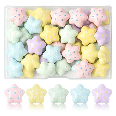 40Pcs Plastic Cabochons MACR-FS0002-20-1