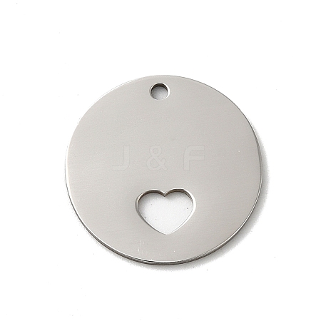 Non-Tarnish 201 Stainless Steel Pendants STAS-E206-02P-02-1