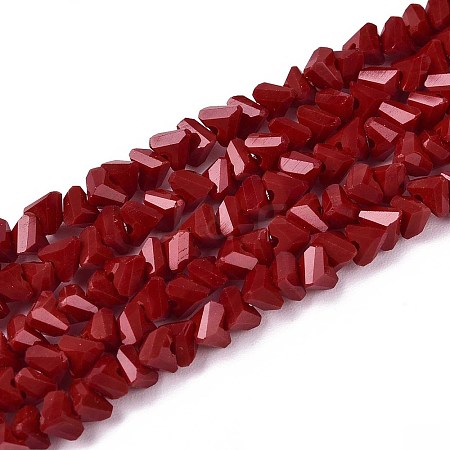 Opaque Glass Beads Strands LS-GLAA-N019-4mm-15-1