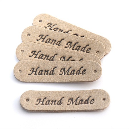 Microfiber Leather Labels DIY-TAC0005-55H-1