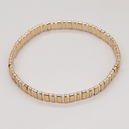 Bohemian Glass Seed Beaded Stretch Bracelets JM4508-38-1