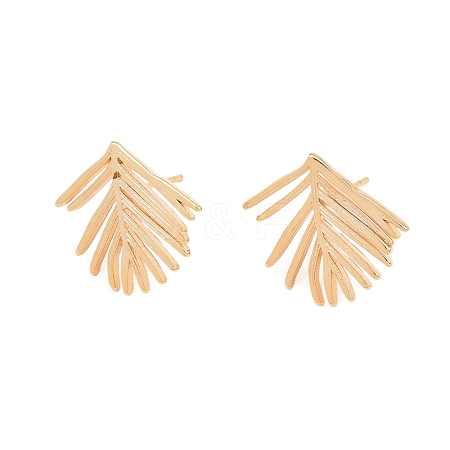 Brass Stud Earring Findings KK-CBA866A-10G-1