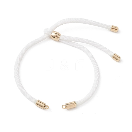 3MM Round Nylon Twisted Cord Slider Bracelet Making AJEW-JB01467-01-1