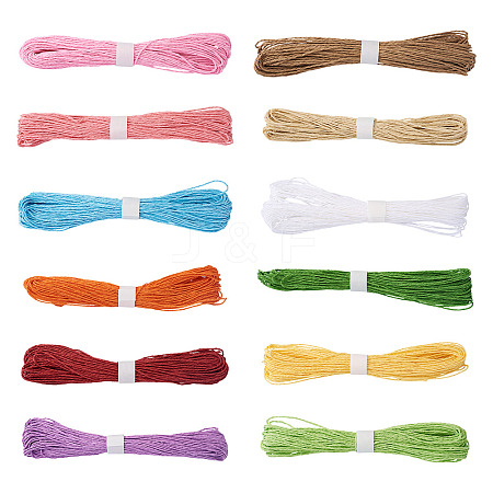 12 Bundles 12 Colors Twisted Paper Cord DIY-TA0013-29-1
