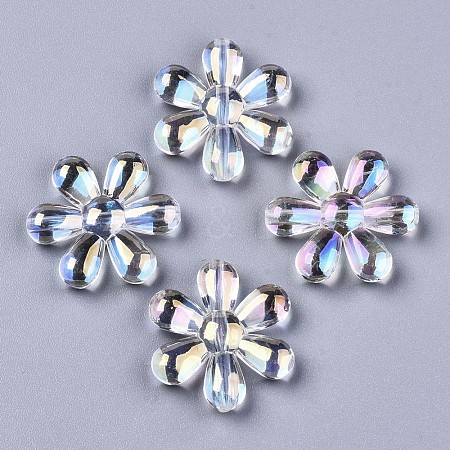 Transparent Acrylic Beads PACR-N010-017A-01-1