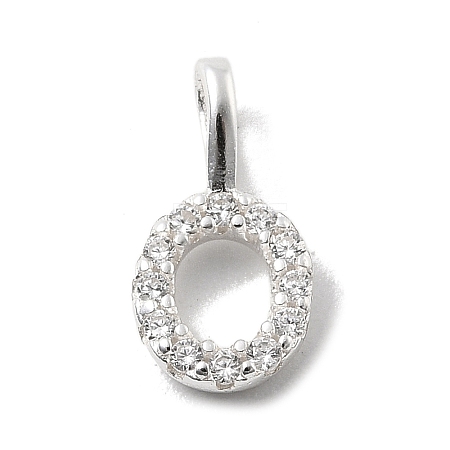 925 Sterling Silver with Cubic Zirconia Charms STER-Q004-01O-S-1