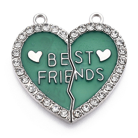 Alloy Enamel Split Pendant LS-ENAM-S130-25I-1