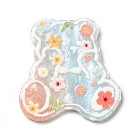 Printed Opaque Acrylic Pendants LS-SACR-G031-01C-1