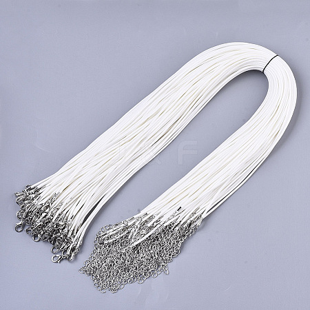Waxed Cotton Cord Necklace Making LS-MAK-S032-1.5mm-B20-1