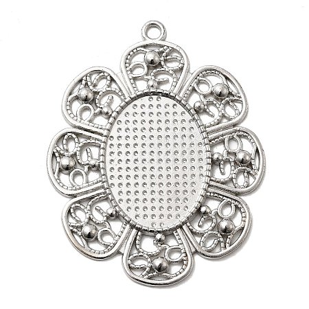 Alloy Pendant Cabochon Settings X-PALLOY-CJX88-P-LF-1