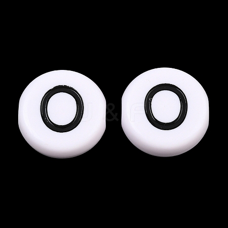 Opaque Acrylic European Beads AC-CBA3BDD-01O-1