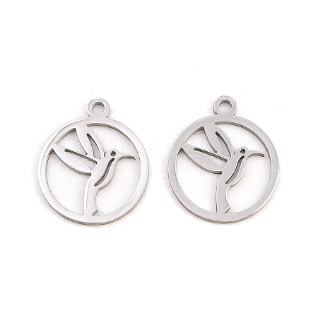 304 Stainless Steel Charms STAS-E521-07P-01-1