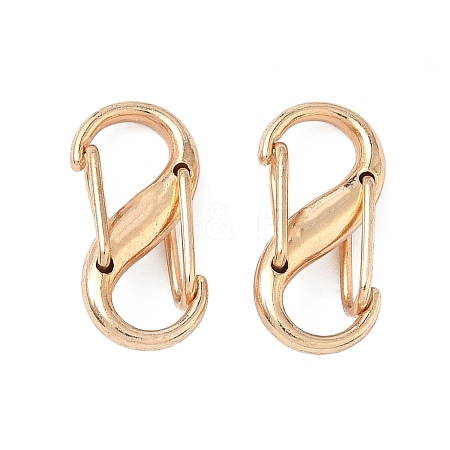 Alloy Double S Snap Hook Spring Keychain Clasps FIND-C084-01KCG-1