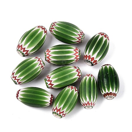 Handmade Millefiori Glass Barrel Beads LS-LA-N002-28A-1