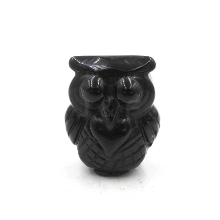 Natural Obsidian Carved Figurines Statues for Home Office Desktop Decoration PW-WGA73E9-06-1