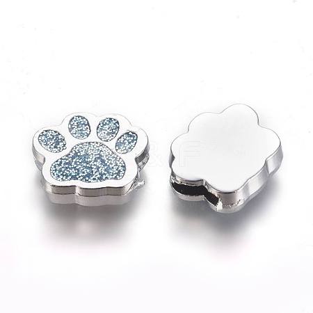 Alloy Enamel Slider Charms ENAM-WH0047-11E-1