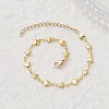 Brass Link Chain Bracelets for Women BJEW-JB12746-1
