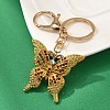 Butterfly Alloy Rhinestone Keychain KEYC-YW00114-02-1