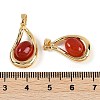 Natural Carnelian(Dyed & Heated) Pendants KK-P283-44G-3