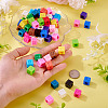 150Pcs Opaque Acrylic European Beads SACR-TA0001-59B-6